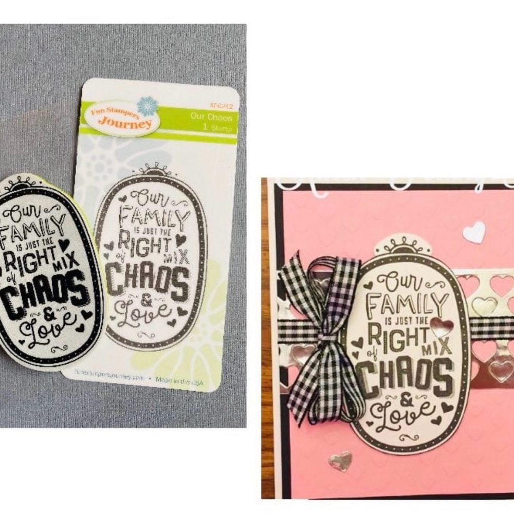 FAMILY, LOVE, & CHAOS New Stamps w/ Saying